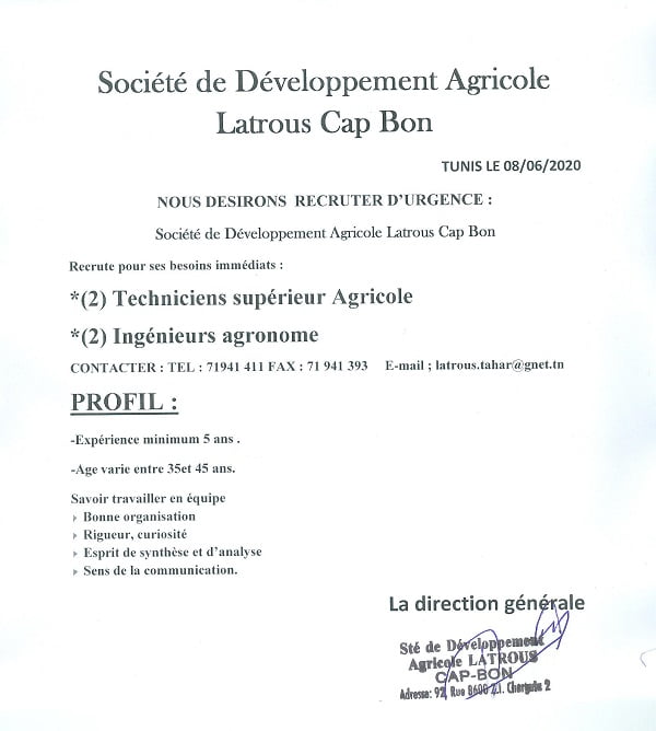 Offre emploi juin 2 600