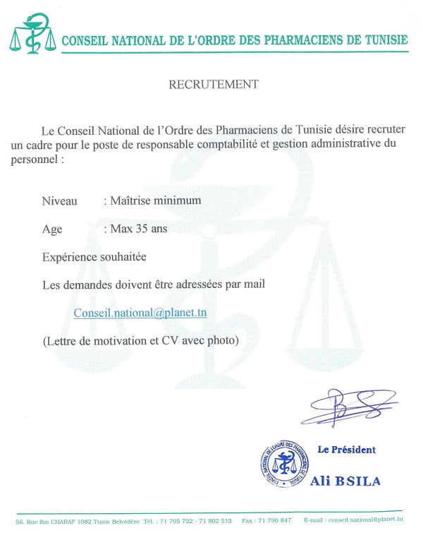 Offre CONSEIL NATIONAL PHARM