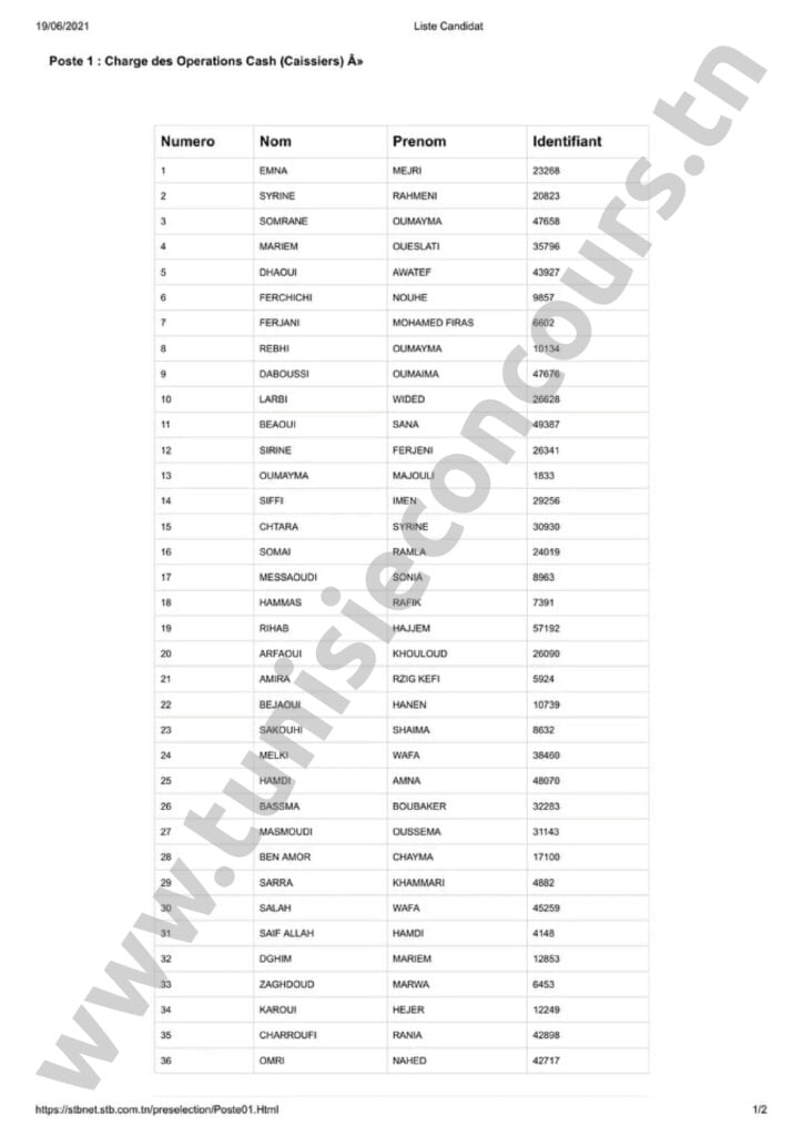 Concours STB 01 3