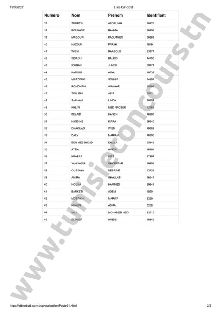 Concours STB 02 3