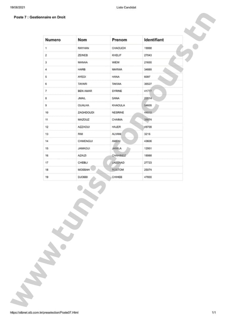 Concours STB 14 3