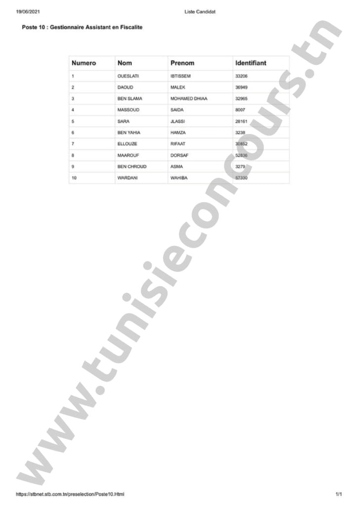Concours STB 17 3