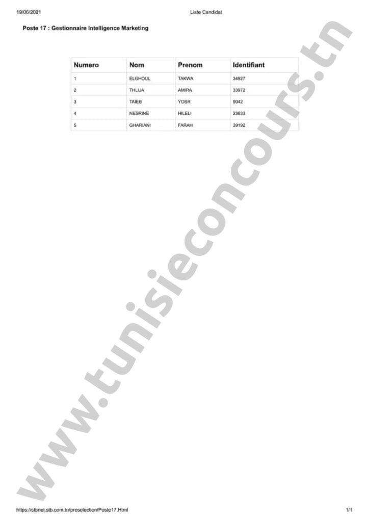 Concours STB 24 1