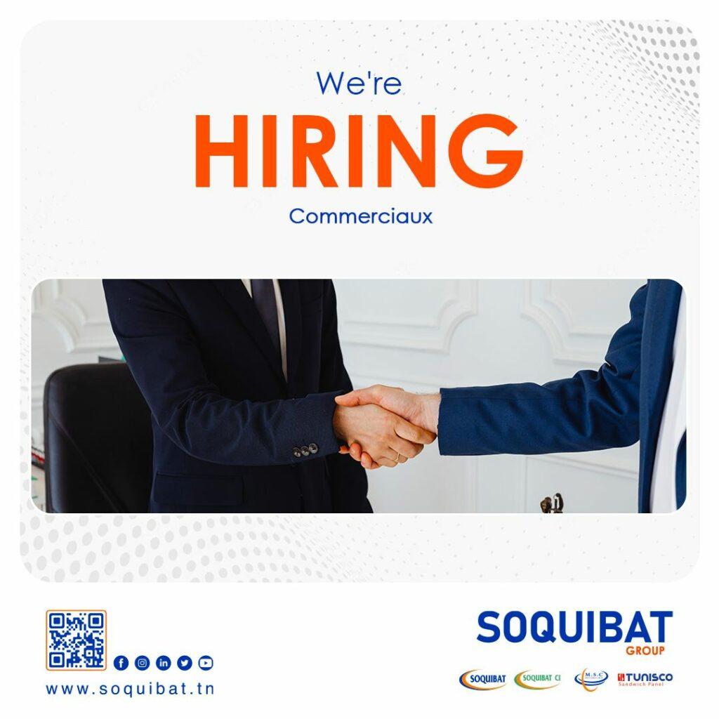 Soquibat recrute Commerciaux