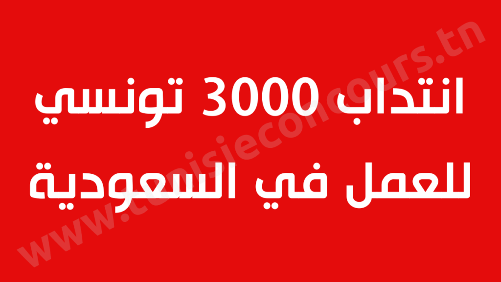 انتداب 3000 تونسي للعمل في السعودية