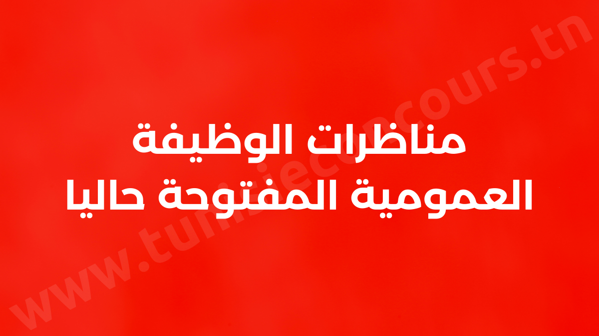 مناظرات الوظيفة العمومية المفتوحة حاليا