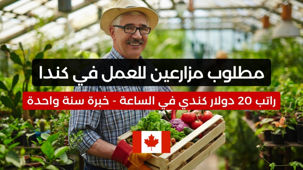 مطلوب مزارعين للعمل في كندا براتب 20 دولار كندي في الساعة