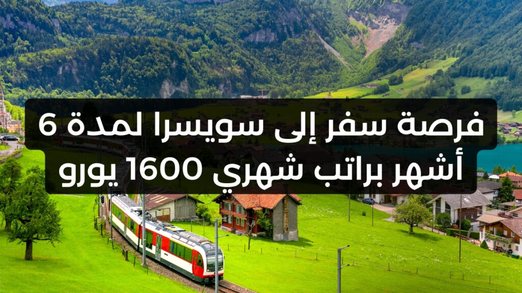 فرصة سفر إلى سويسرا لمدة 6 أشهر براتب شهري 1600 يورو
